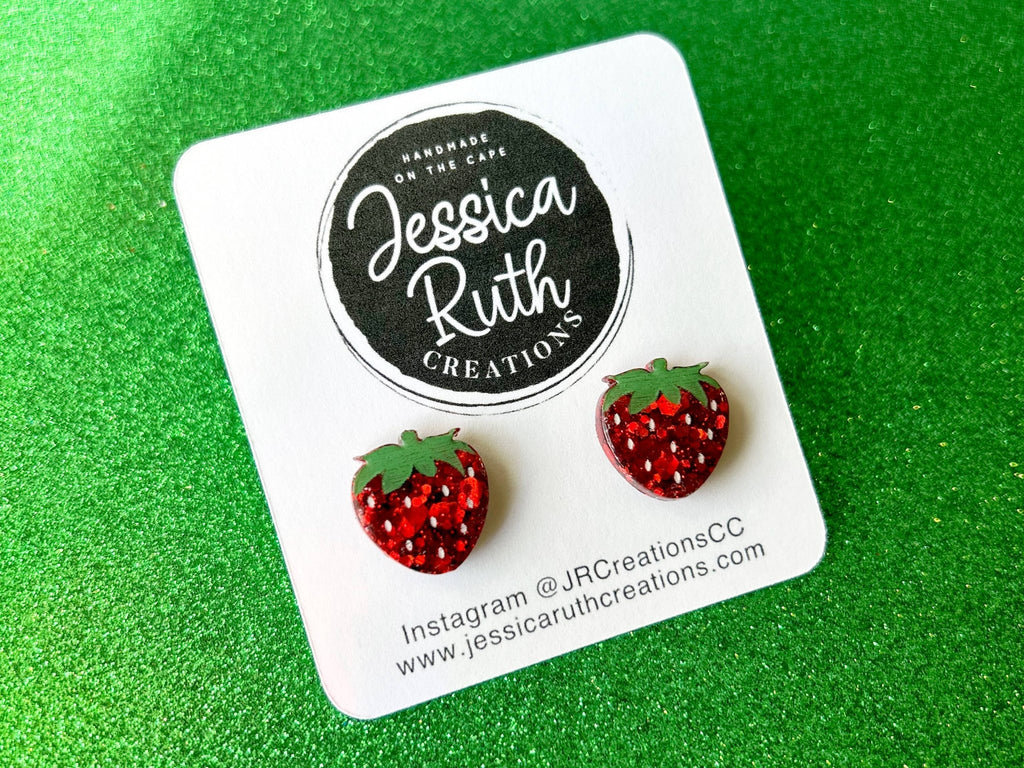 Sweet Strawberry Stud Earrings - The Regal Find