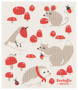 Toadstool Time Swedish Dishcloth - The Regal Find