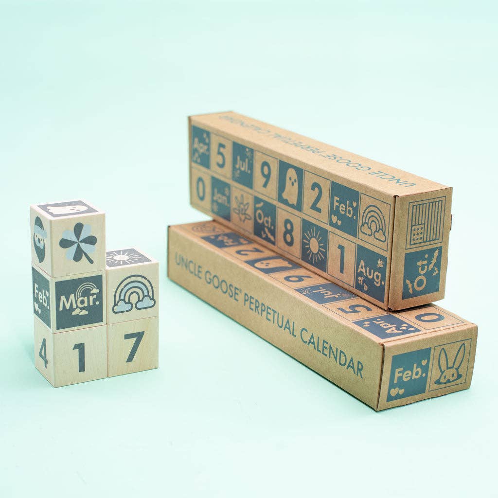 Uncle Goose Perpetual Block Calendar - The Regal Find