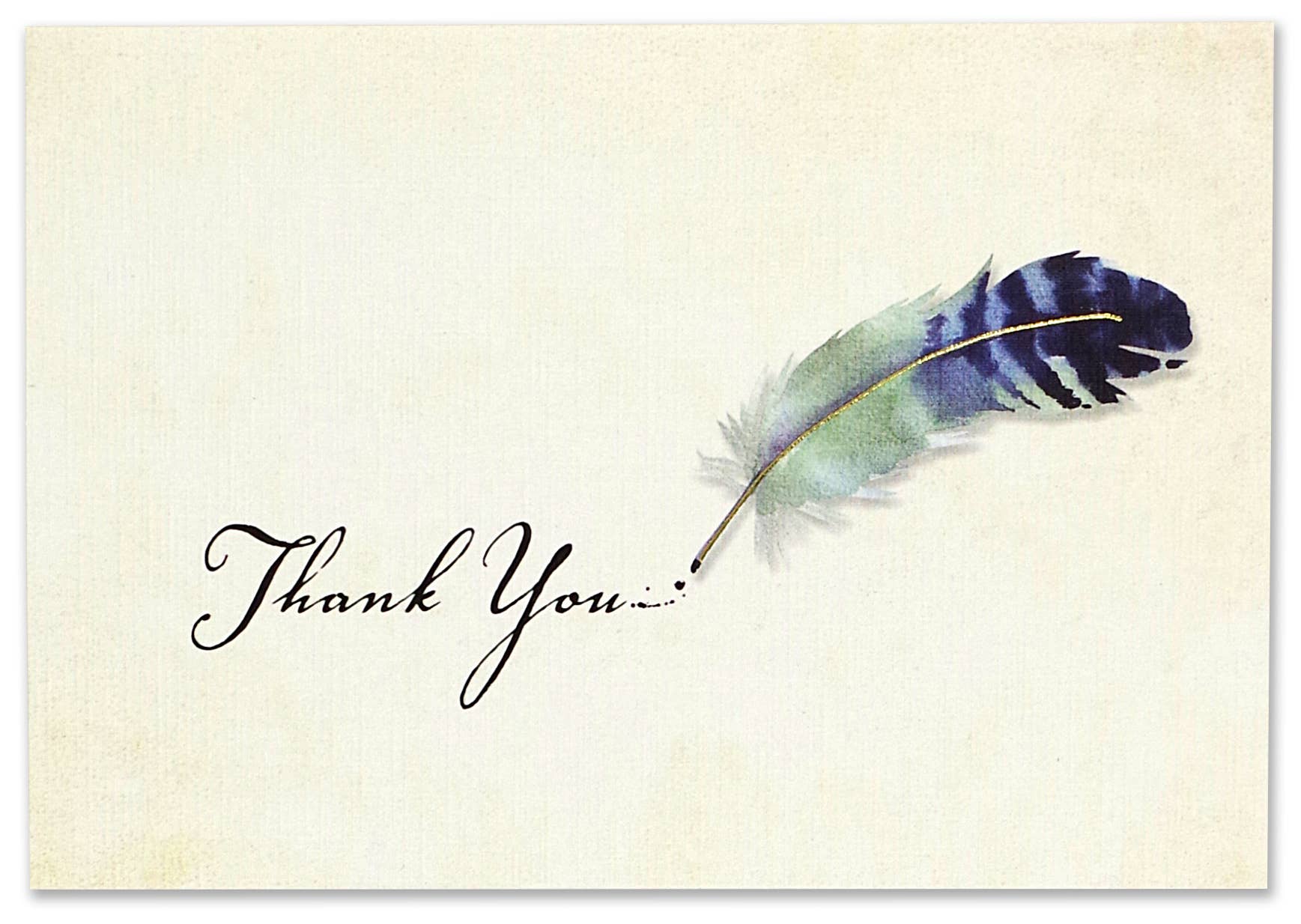 Watercolor Quill Thank You Notes - The Regal Find
