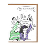 Who Farted Greeting Card - The Regal Find