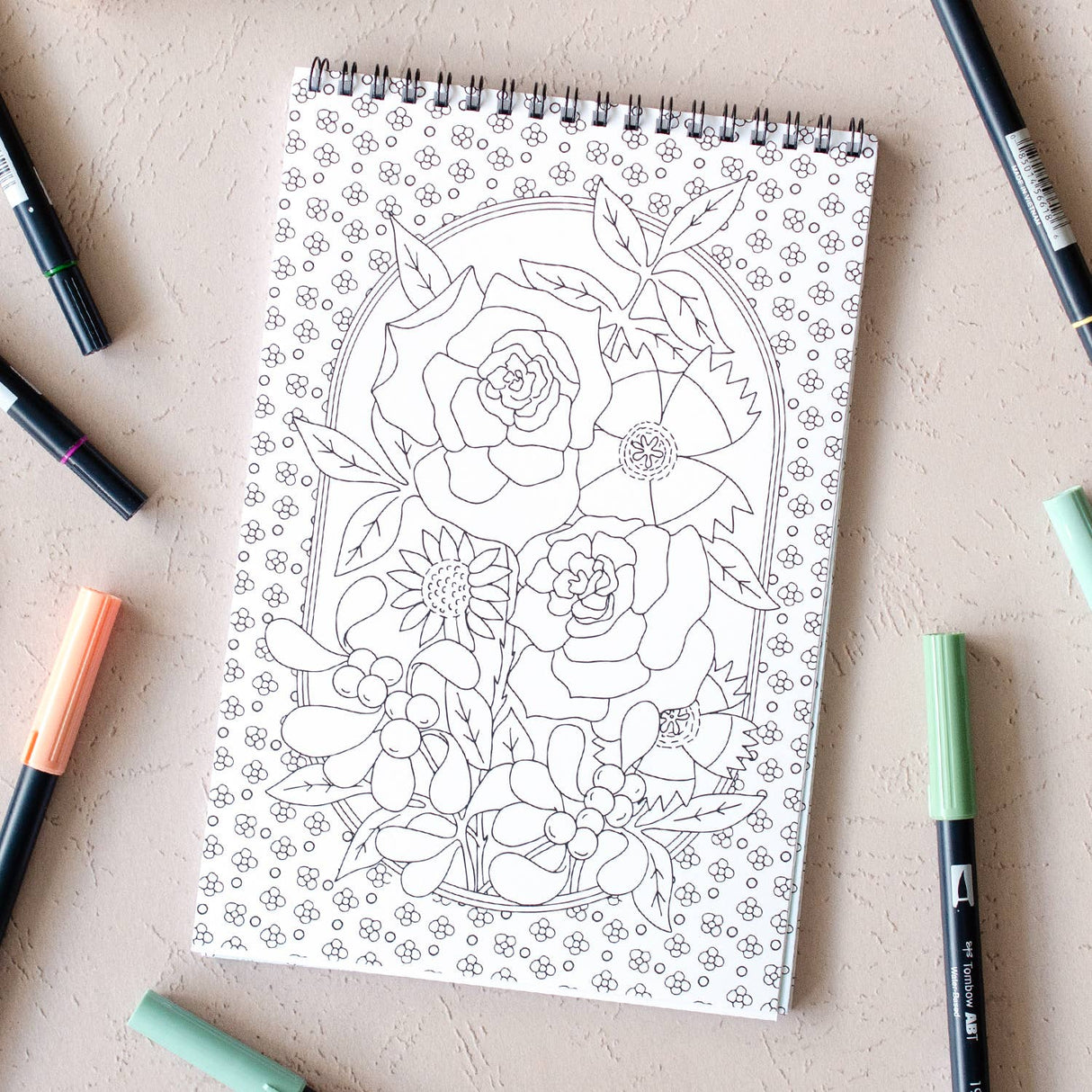 Wildflowers Premium Coloring Book - The Regal Find