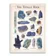 You Totally Rock - Punny Vintage Thank You Card - The Regal Find