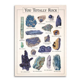 You Totally Rock - Punny Vintage Thank You Card - The Regal Find