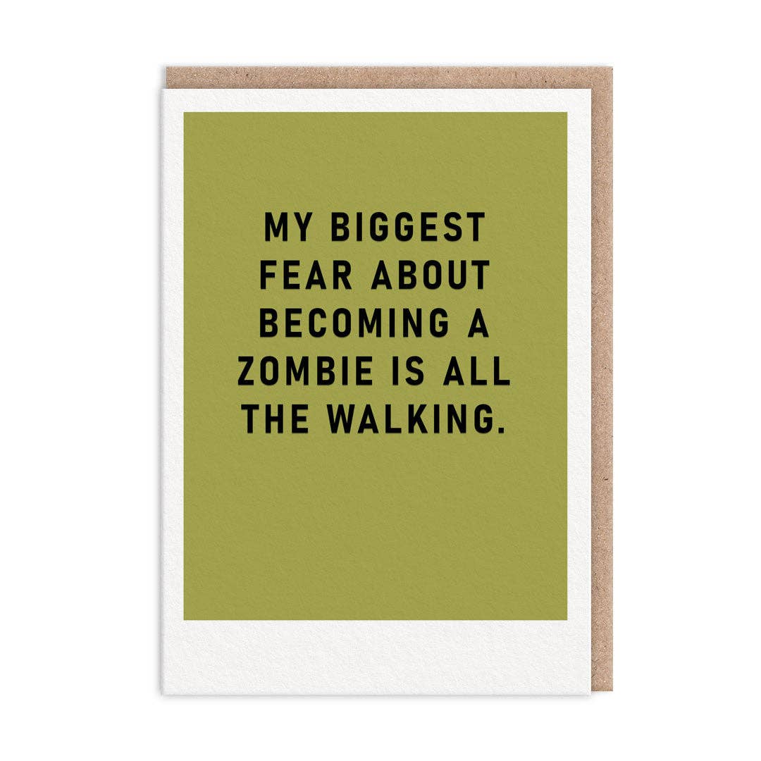 Zombie All The Walking Greeting Card (9655) - The Regal Find