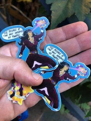 2 Mini Wonder Woman Stickers! - The Regal Find