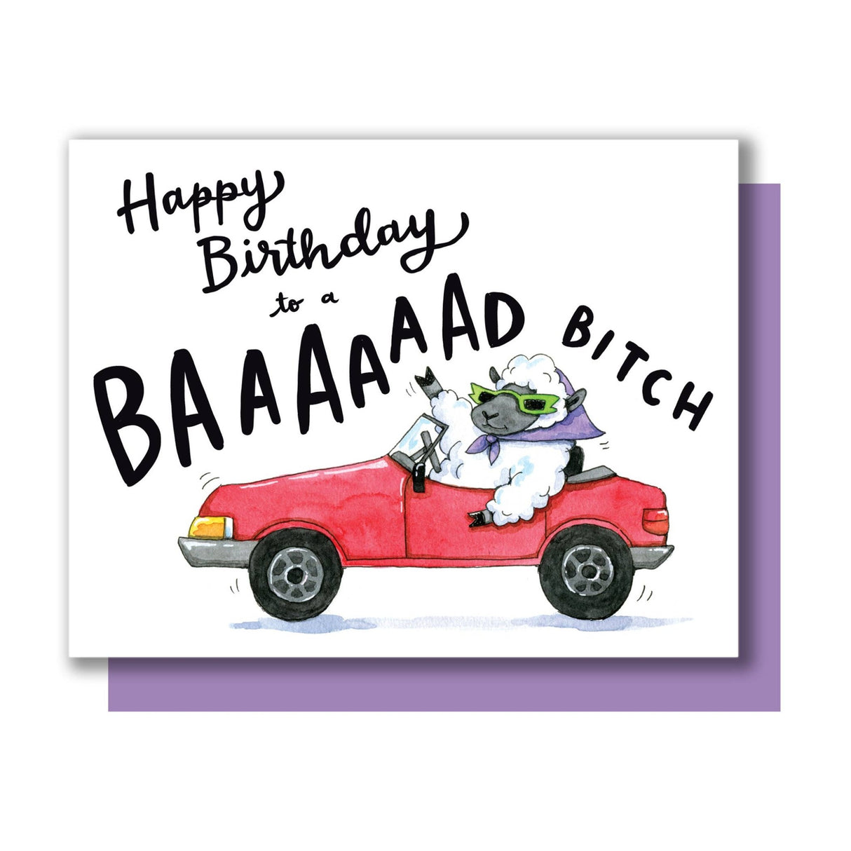 Baaaad Bitch Sheep Birthday Card - The Regal Find