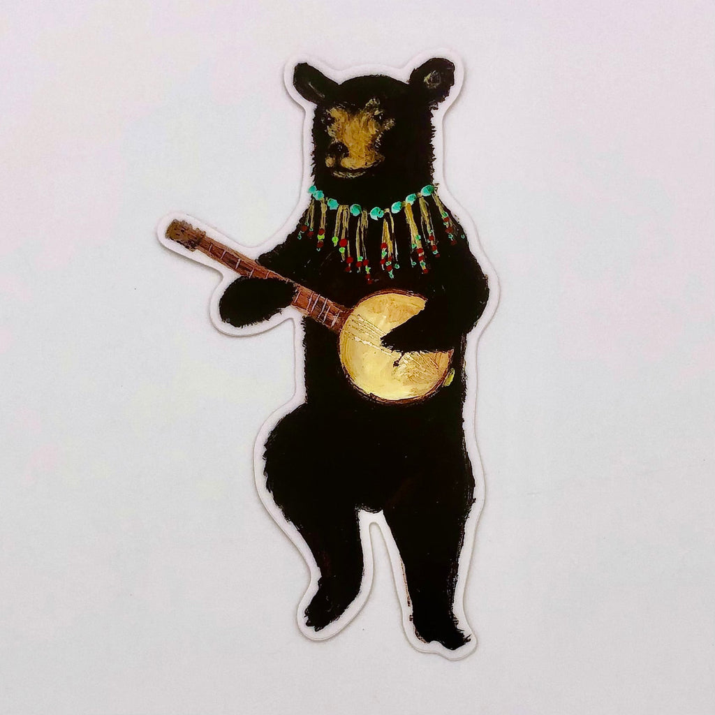 Banjo Bear Sticker - The Regal Find