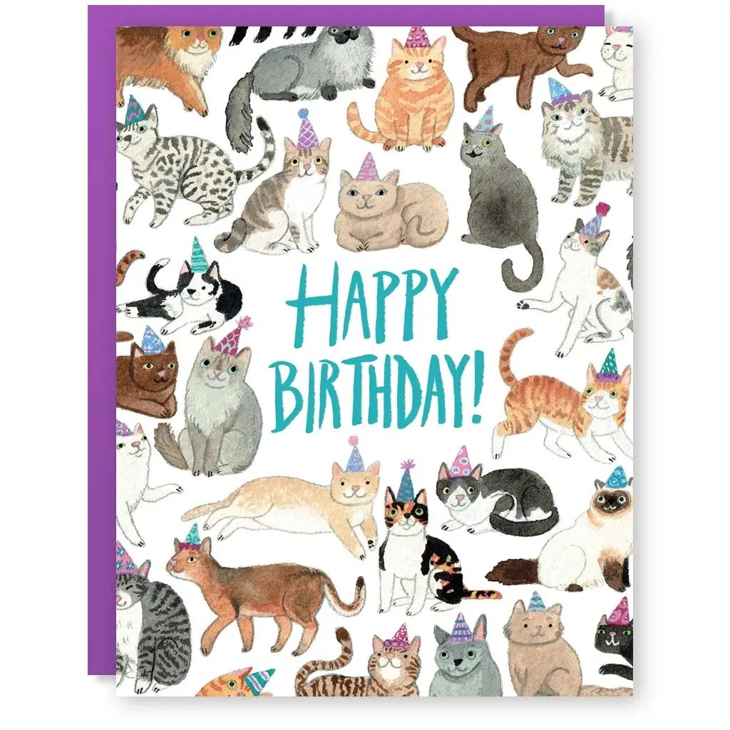 Birthday Cats Card - The Regal Find