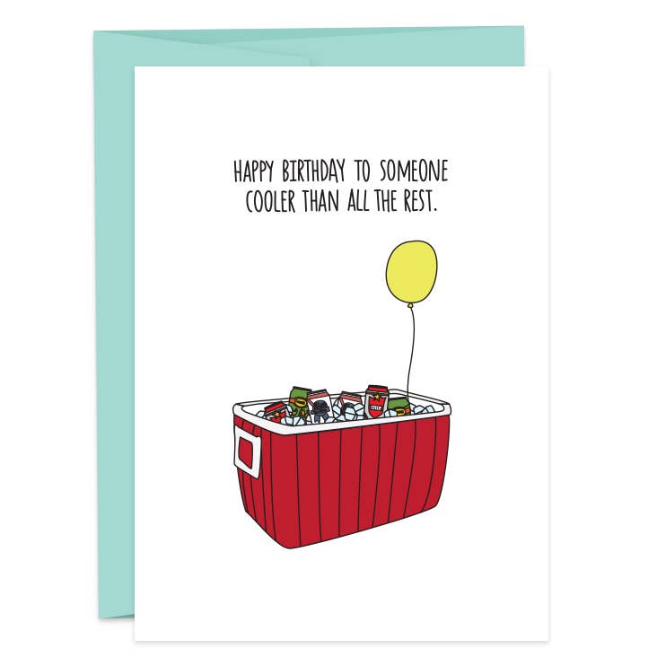 Birthday Cooler Greeting Card - The Regal Find