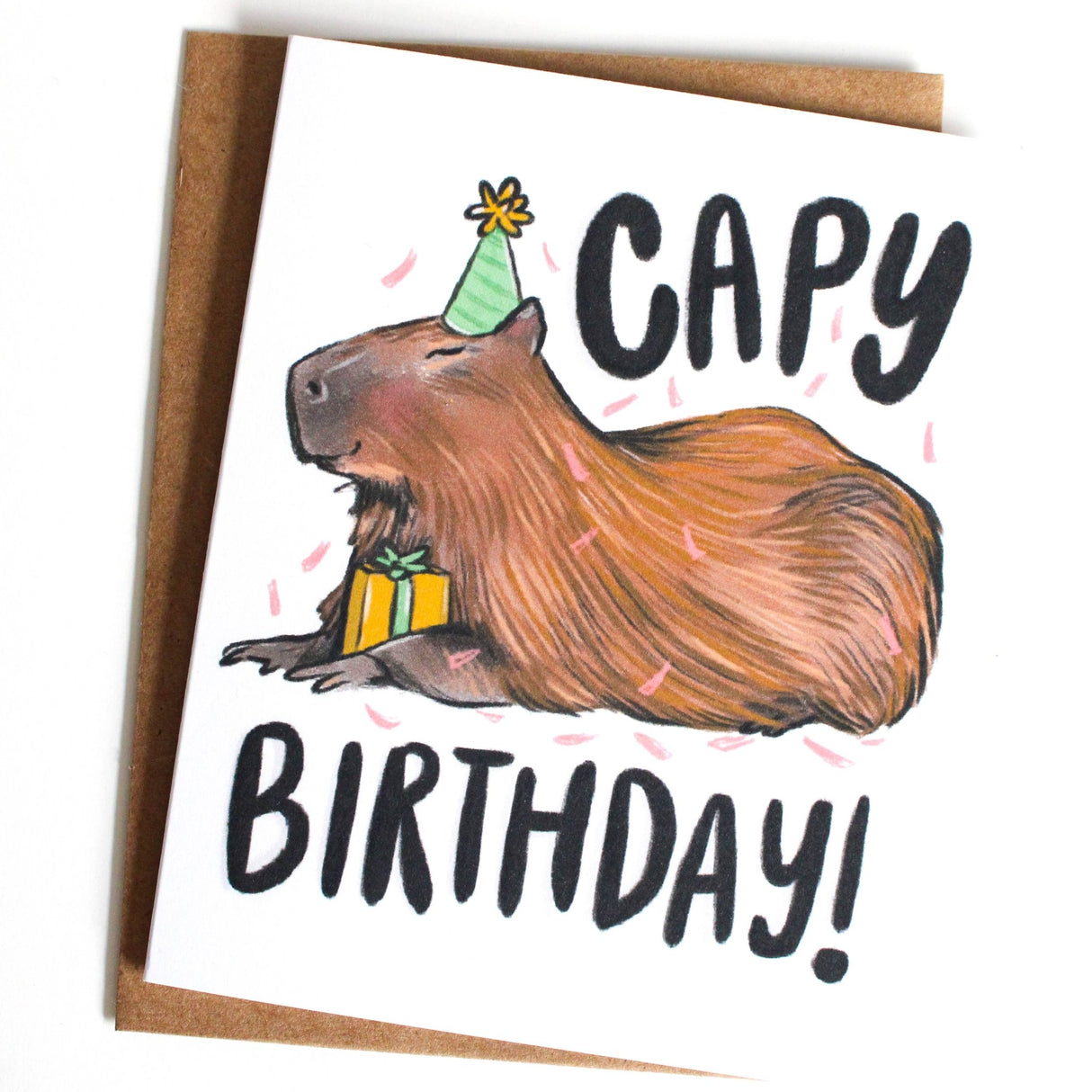 Capybara Birthday Card - The Regal Find