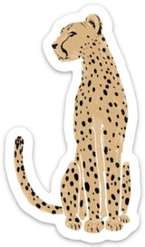 Cheetah Sticker 3.5x2in - The Regal Find