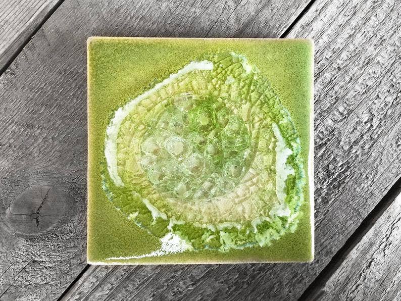 Coaster - Individual - 4" x 4": Bluegreen - The Regal Find