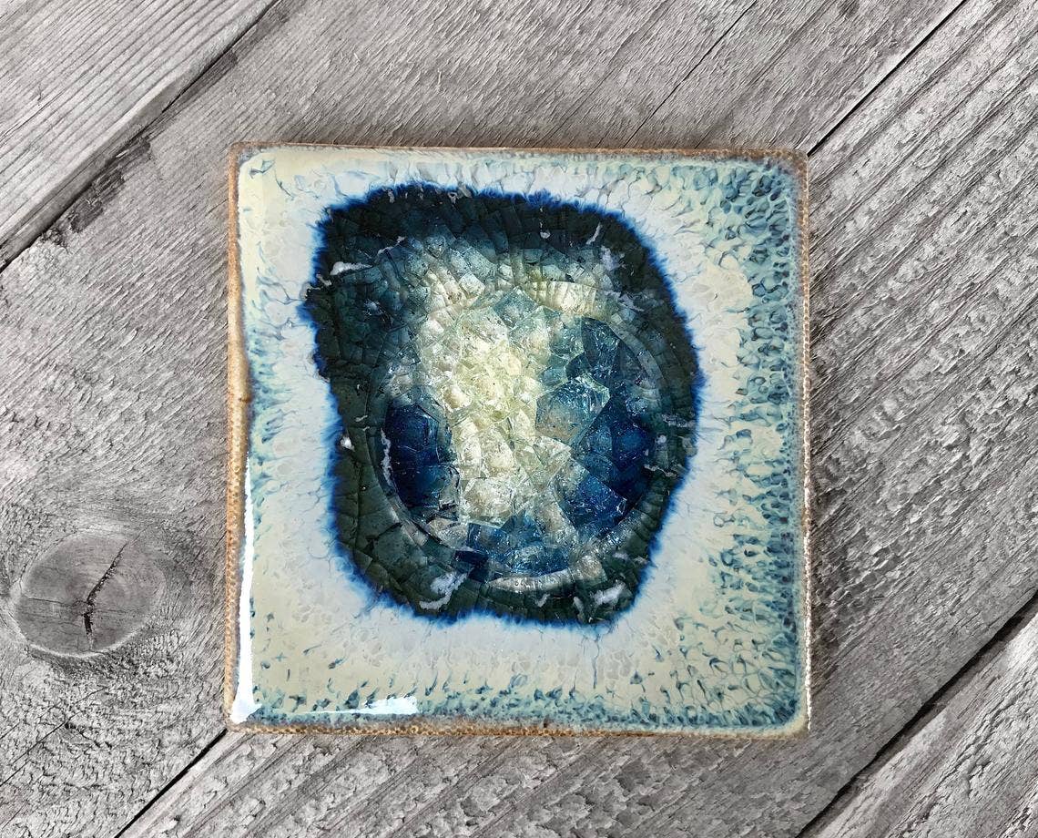 Coaster - Individual - 4" x 4": Bluegreen - The Regal Find