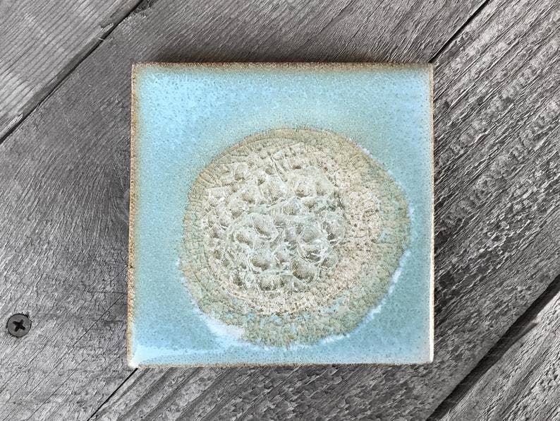 Coaster - Individual - 4" x 4": Bluegreen - The Regal Find