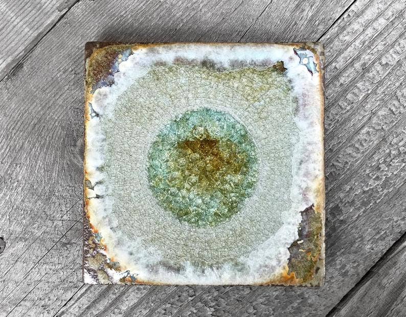 Coaster - Individual - 4" x 4": Bluegreen - The Regal Find