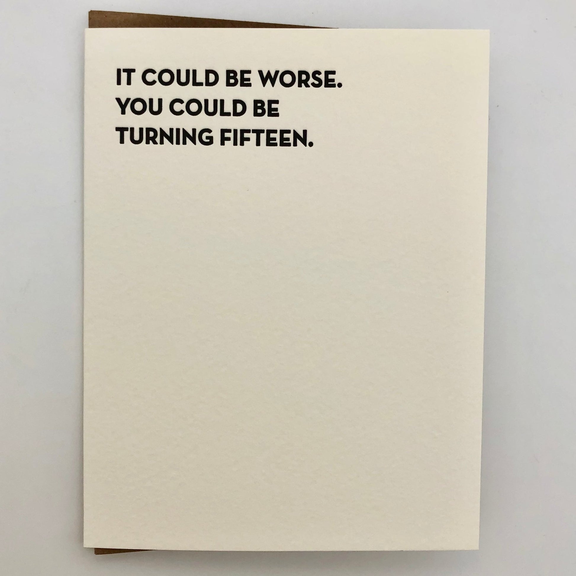 Could Be Turning Fifteen Birthday Card - The Regal Find