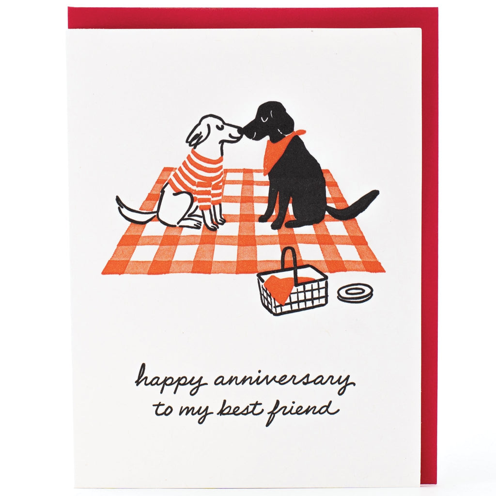 Dog Picnic Anniversary Card - The Regal Find