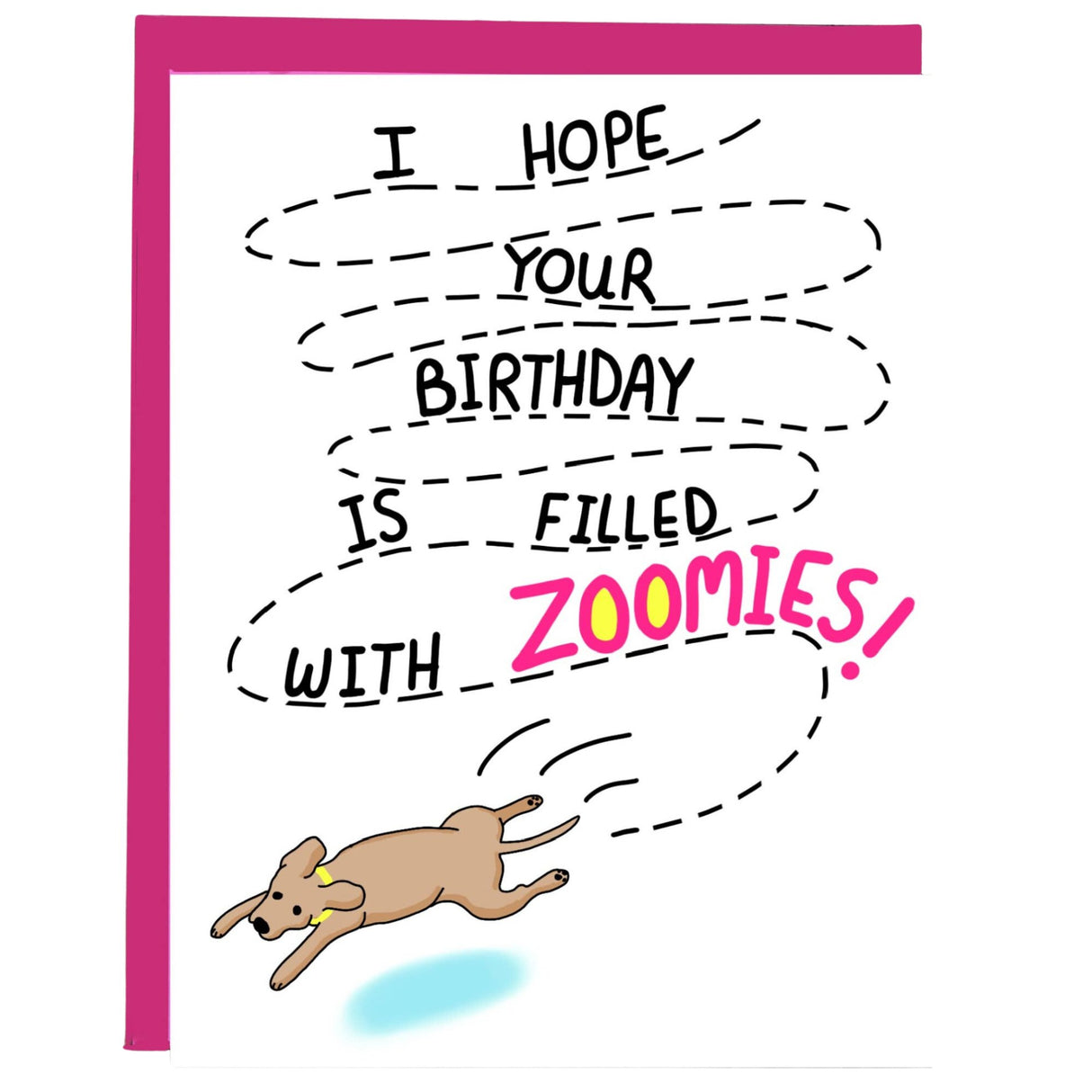 Dog Zoomies Birthday Card - The Regal Find