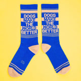 Dogs Make The World Better Gym Crew Socks - The Regal Find