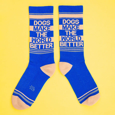 Dogs Make The World Better Gym Crew Socks - The Regal Find