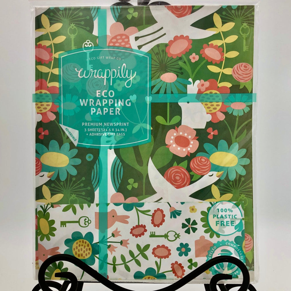 Enchanted Garden Double-sided Eco Wrapping Paper-POS - The Regal Find