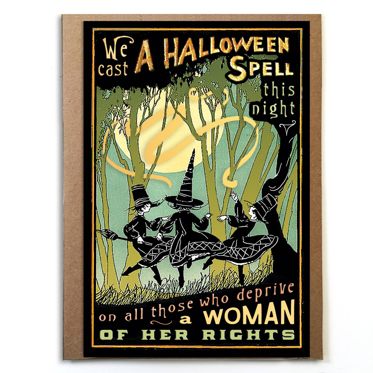 Feminist Halloween Card; Protect Women's Rights - The Regal Find