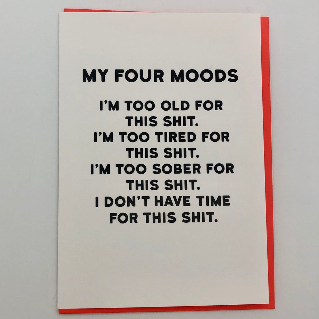 Four Moods Greeting Card - The Regal Find