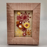 Framed Floral Mini-Embroidery - The Regal Find