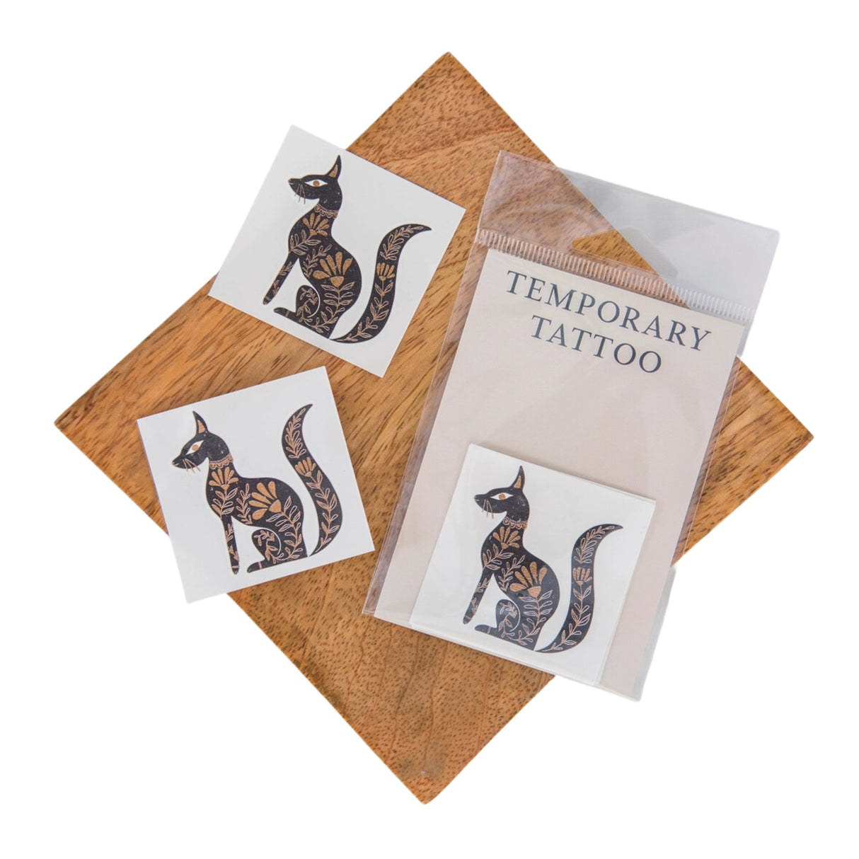 Gilded Cat Temporary Tattoo - The Regal Find