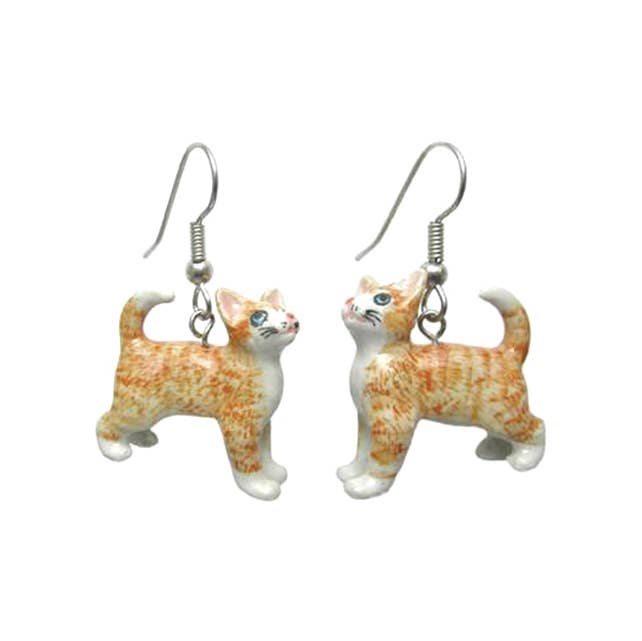 Ginger Kitten Earrings - The Regal Find