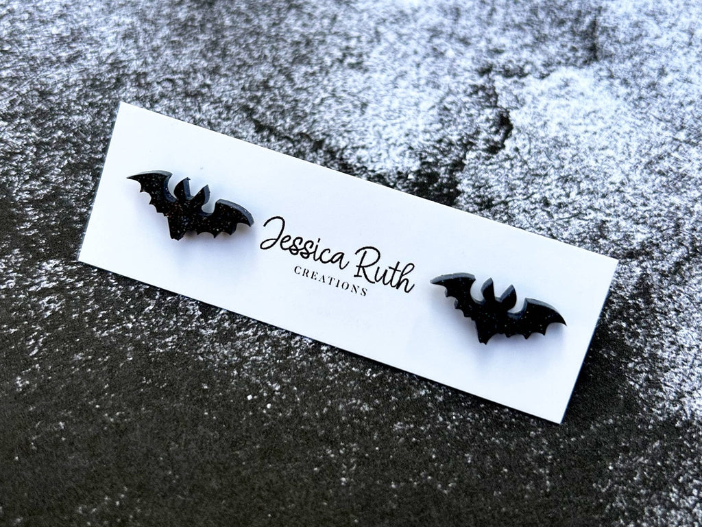 Halloween Bat Stud Earrings - The Regal Find