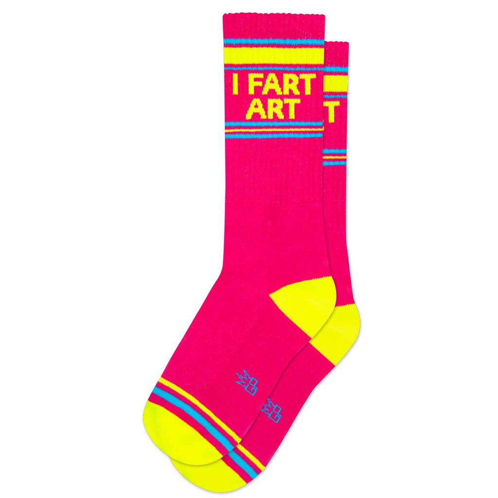 I Fart Art Gym Crew Socks - The Regal Find