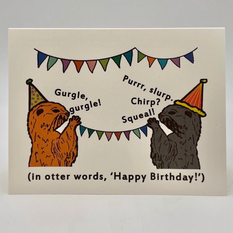 In Otter Words Birthday Card - The Regal Find