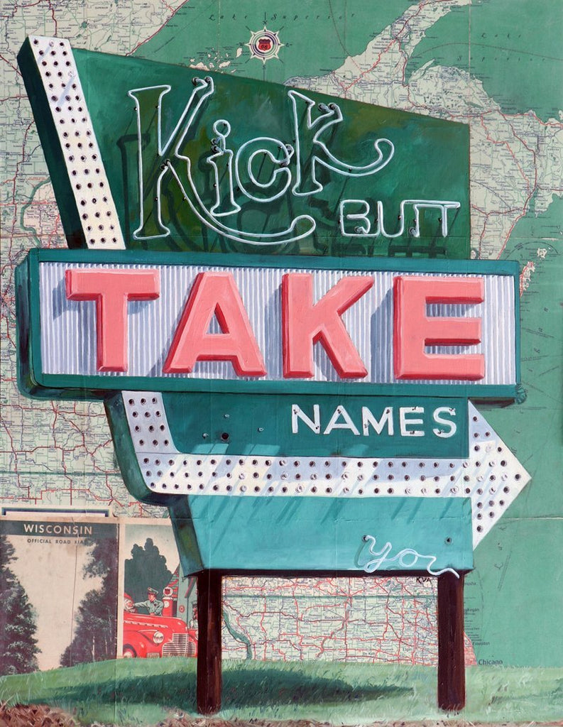 Kick Butt Map Print - The Regal Find