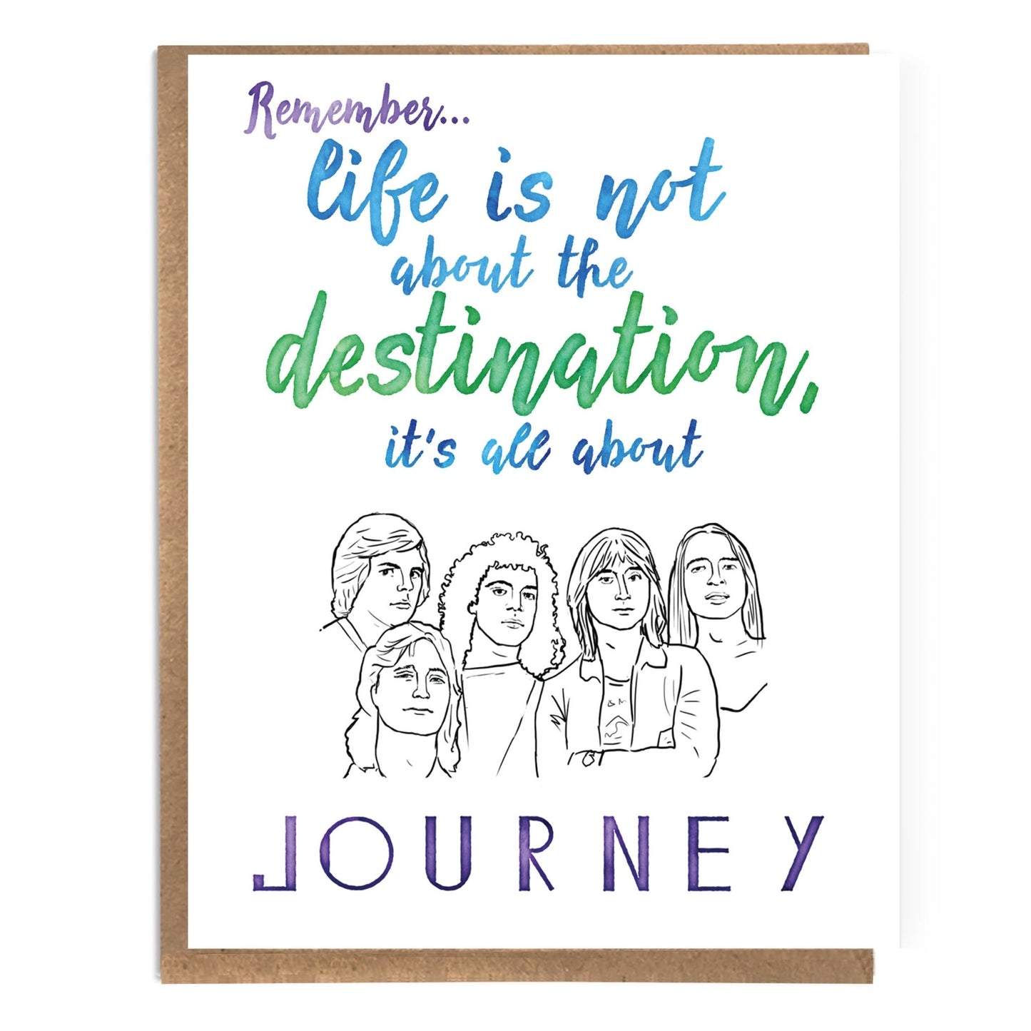 Life is All About Journey; Funny Everyday; Graduation Card - The Regal Find
