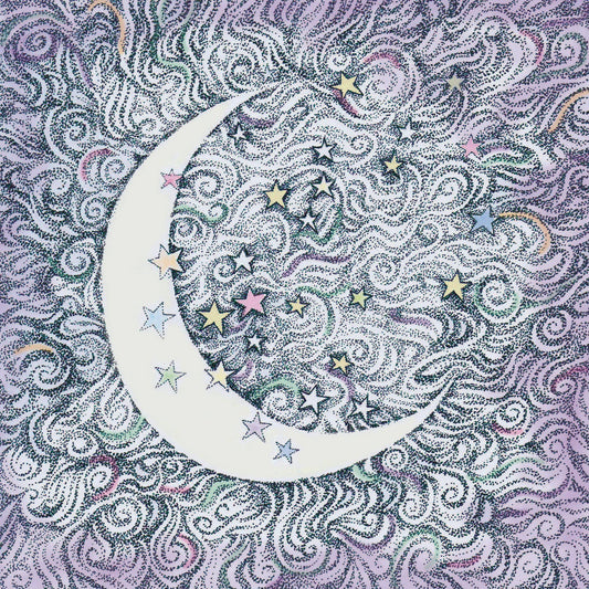 Moon and Stars Greeting Card - The Regal Find