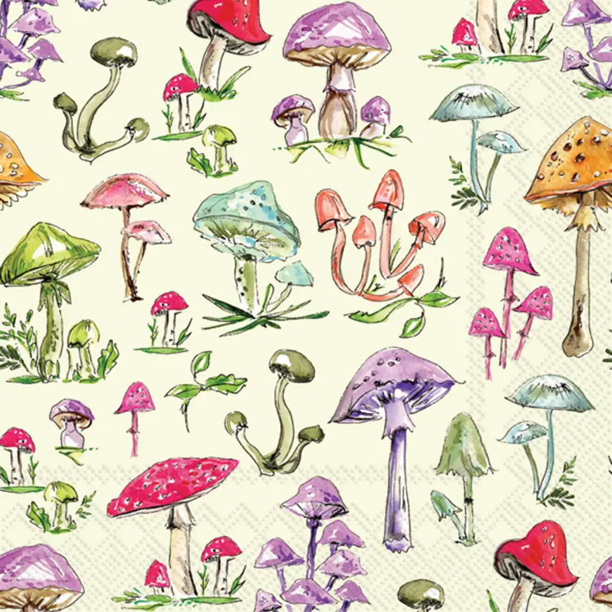 Mushrooms Cocktail Napkins - The Regal Find