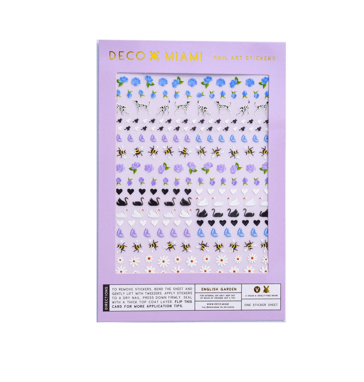 Nail Art Stickers - English Garden - The Regal Find