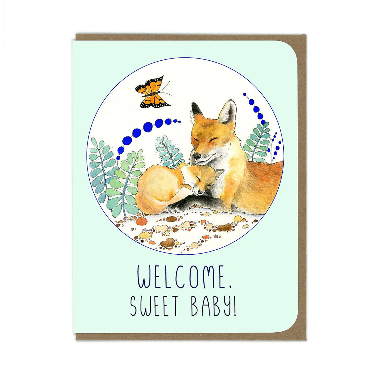 New Baby Fox - Greeting Card - The Regal Find