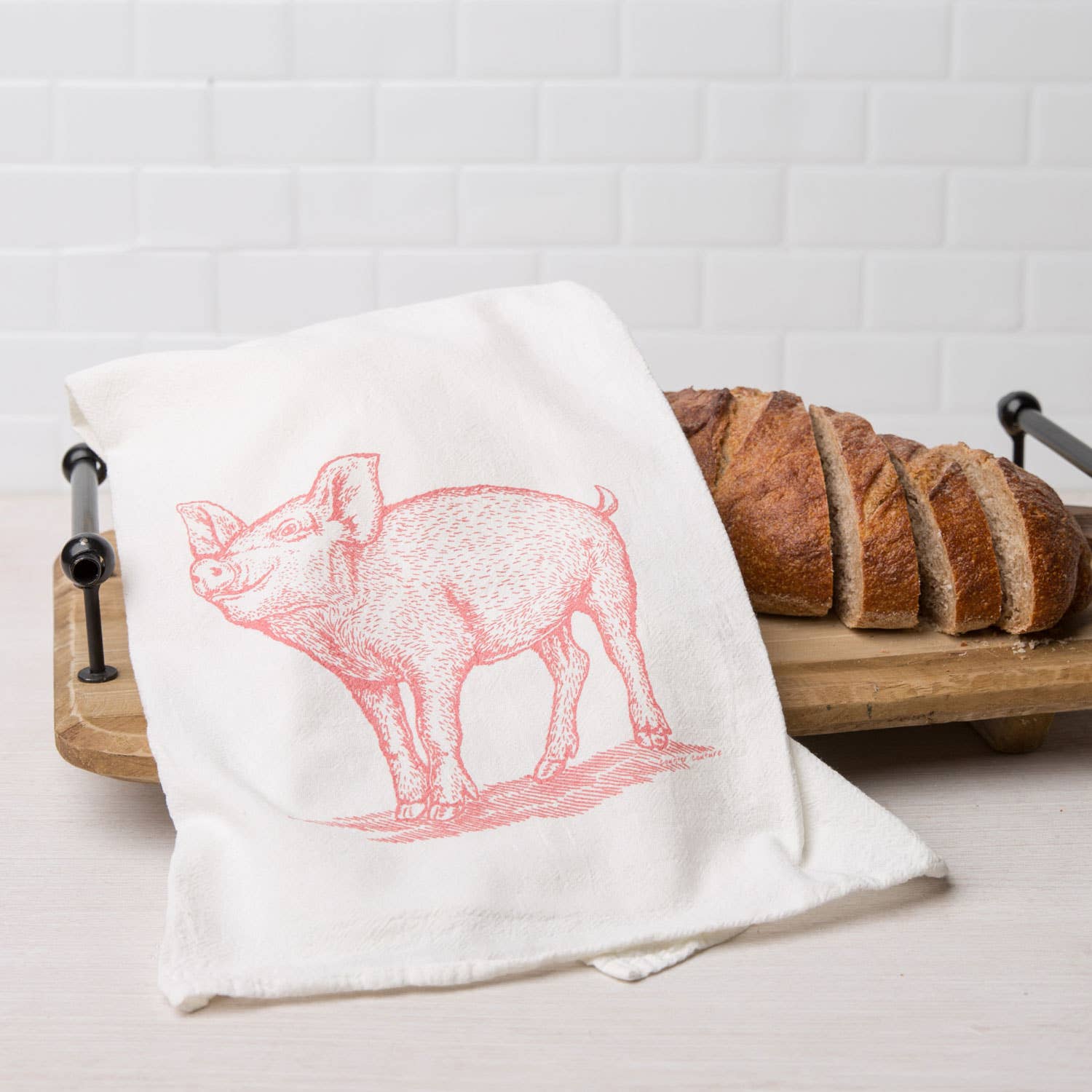 Prize Pig Flour Sack Tea Towel - The Regal Find