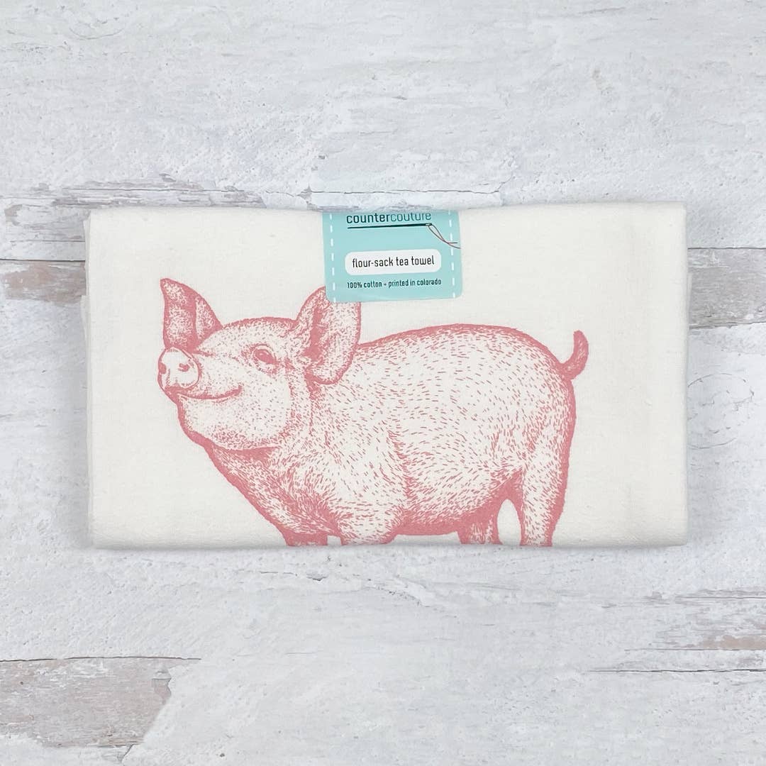 Prize Pig Flour Sack Tea Towel - The Regal Find