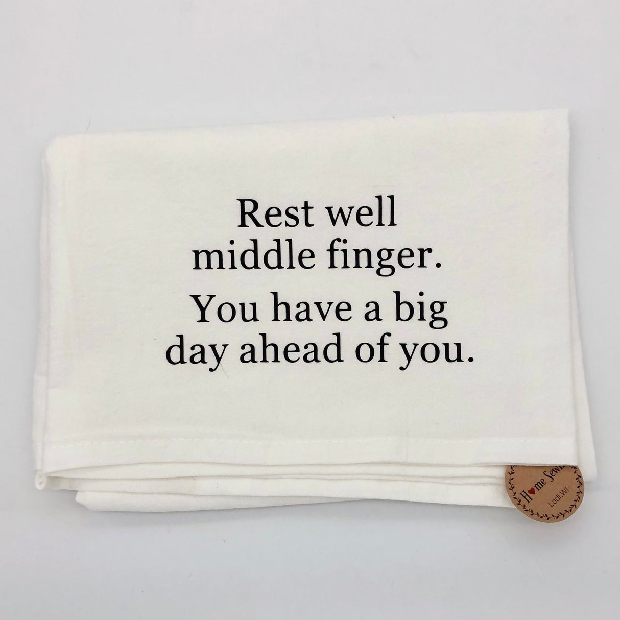 Rest Well Middle Finger Dish Towel - The Regal Find