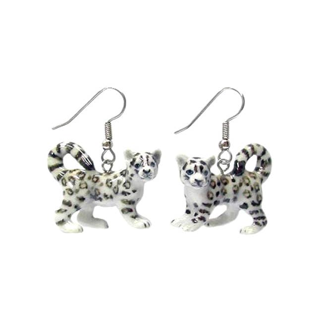 Snow Leopard Earrings - The Regal Find