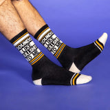 Sounds Like Bullshit To Me Gym Crew Socks - The Regal Find