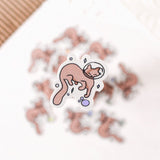 Space Cat Holographic Tiny Sticker - The Regal Find