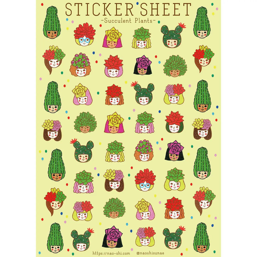 Succulent Plants Sticker Sheet - The Regal Find