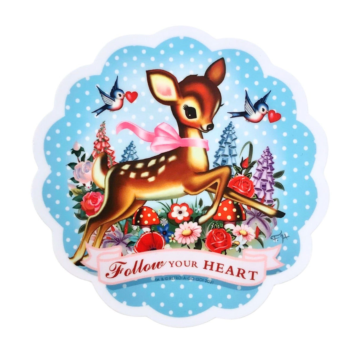 SugarLand Follow Your Heart Deer Sticker - The Regal Find