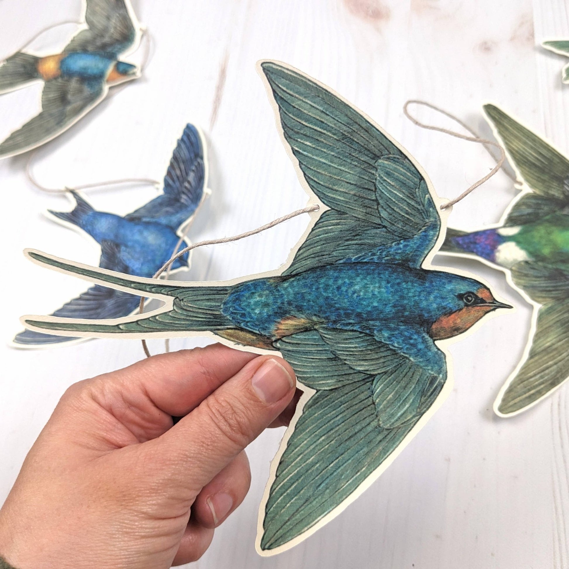 Swallow Illustrated Garland - The Regal Find