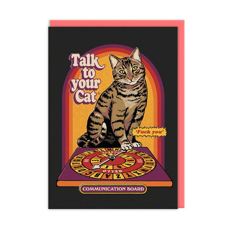 Talk To Your Cat Greeting Card (9532) - The Regal Find